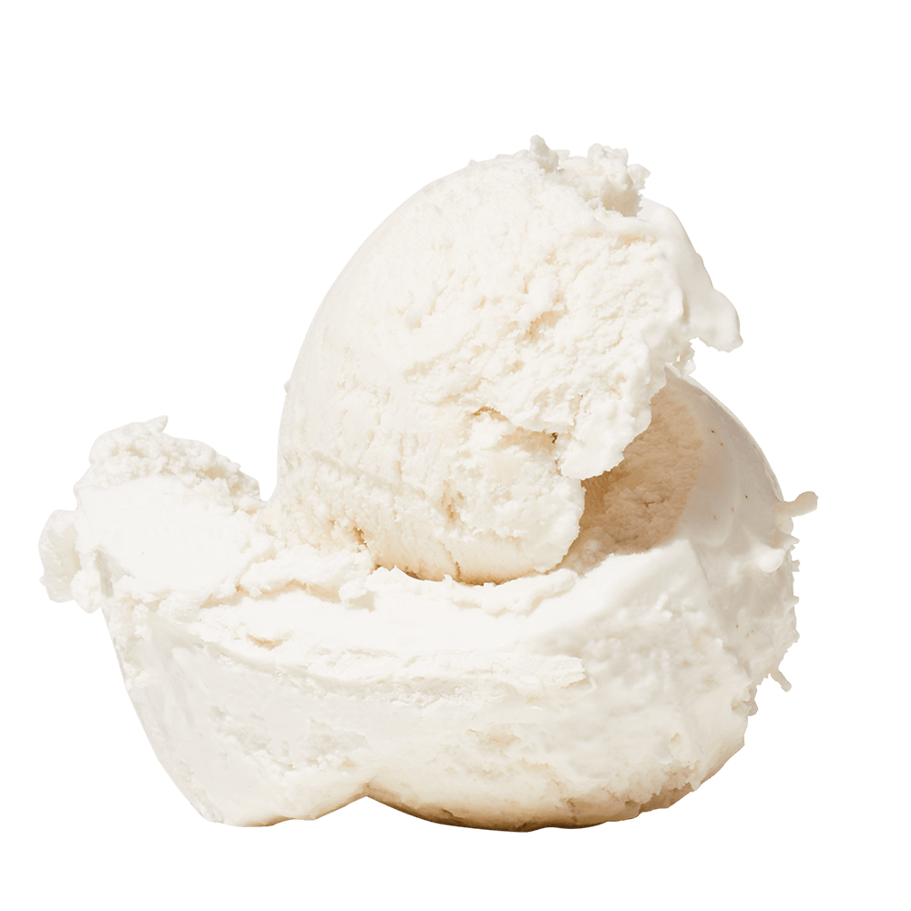 Two scoops of Infinite Coconut ice cream