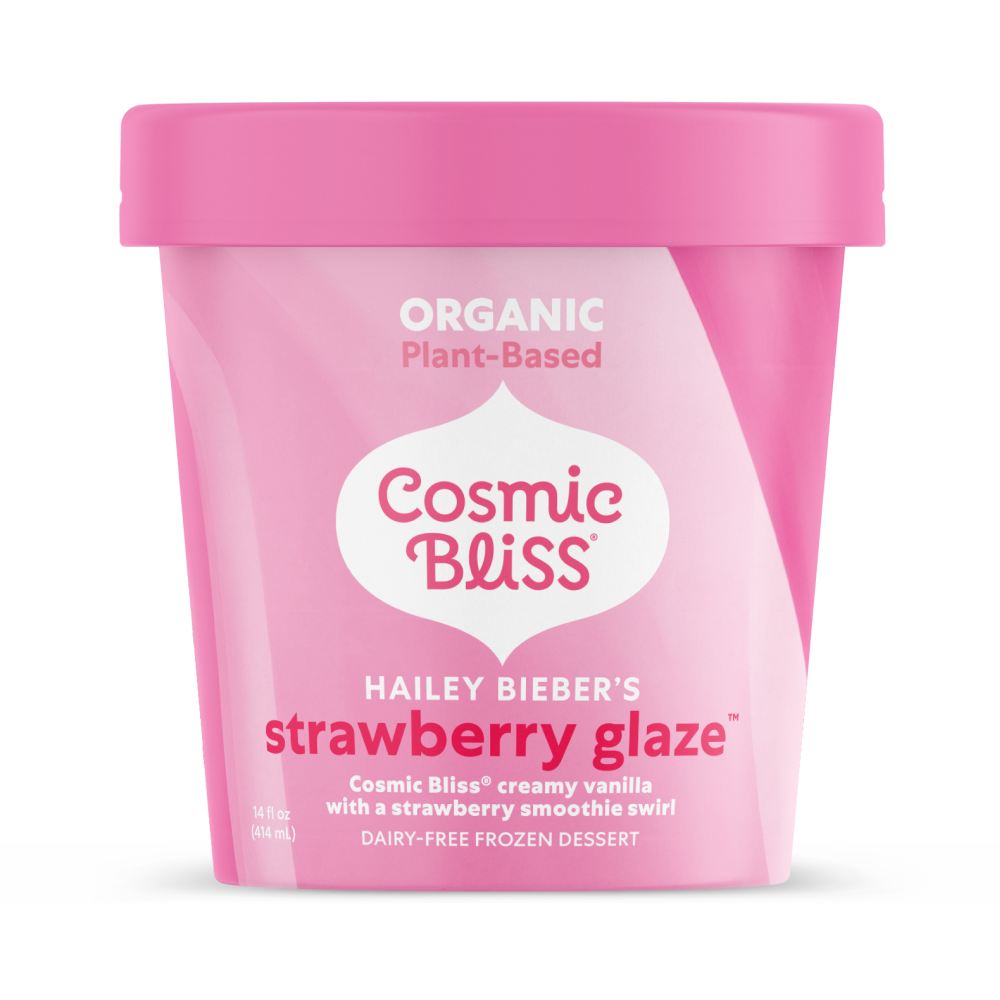 Hailey Bieber's Strawberry Glaze Pint Packaging