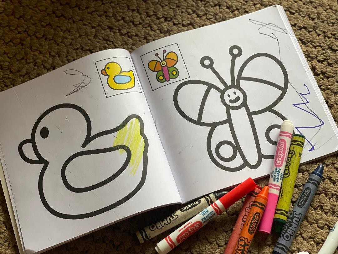 Coloring with Thick Crayons