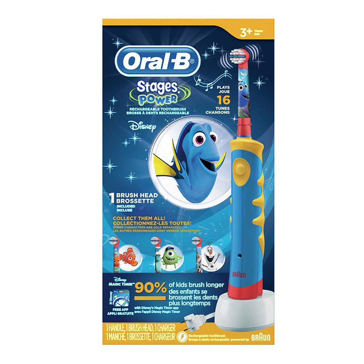 Brossettes de rechange - Oral-B Pro-Santé Jr. Disney La Reine des Neiges  Sensitive Clean Brossette de Rechange