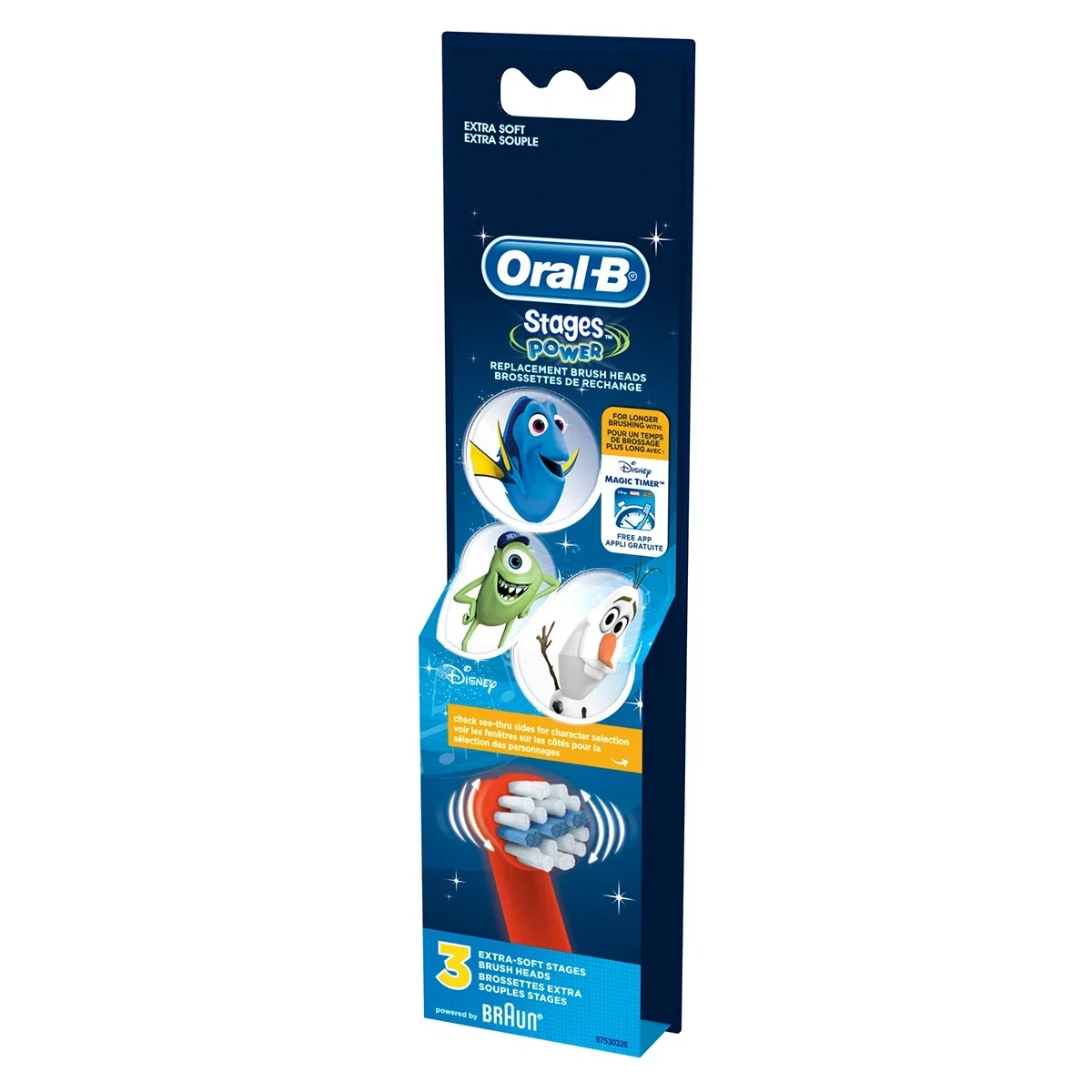 Oral-B Pro-Santé Stages Disney Finding Dory Sensitive Clean Brossettes de Rechange 