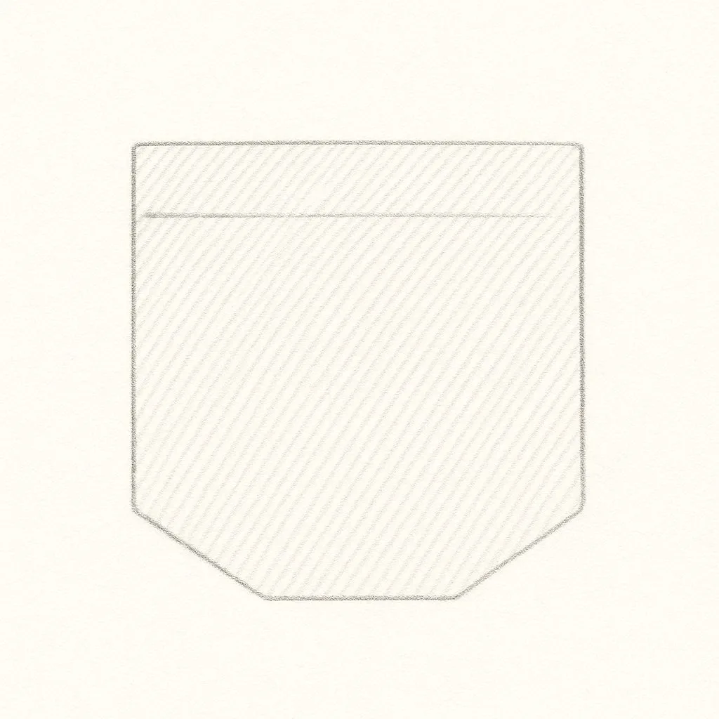 Brusttasche abgeschrägt