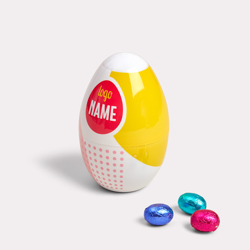 Easter egg with chocolate eggs