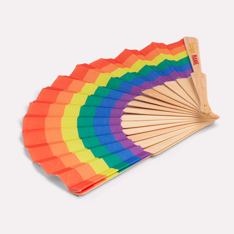 Éventail arc-en-ciel