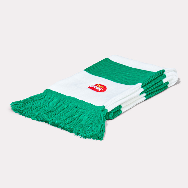 Echarpe tricotée duo