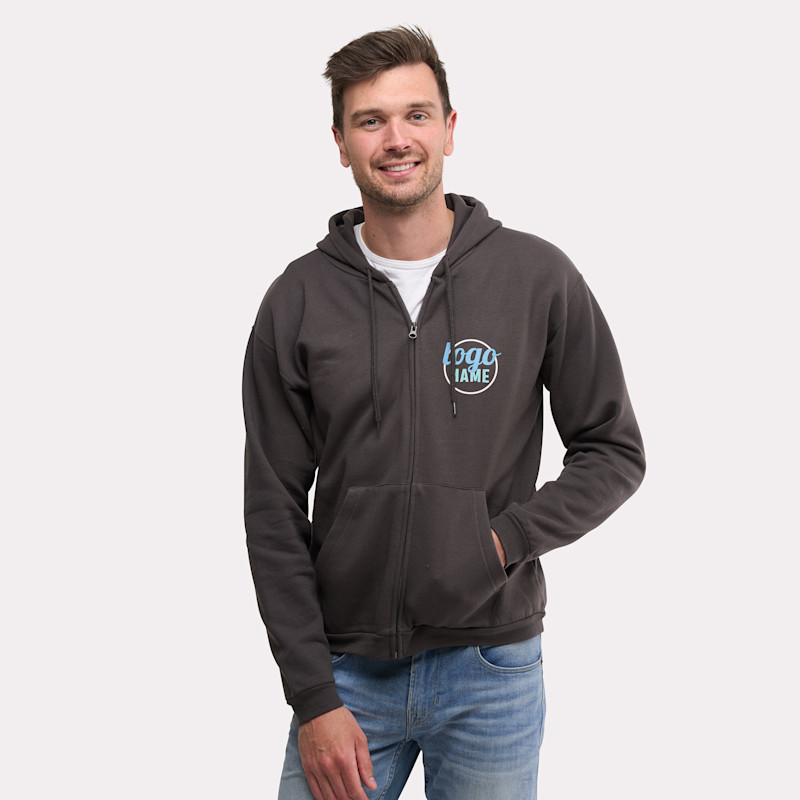 Sweat à capuche B&C ID.224 zippé