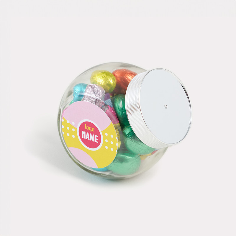 Bocal d'oeufs en chocolat