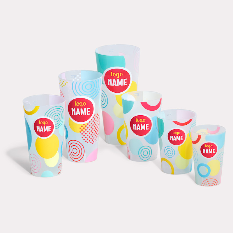 Gobelet réutilisable entièrement imprimé
