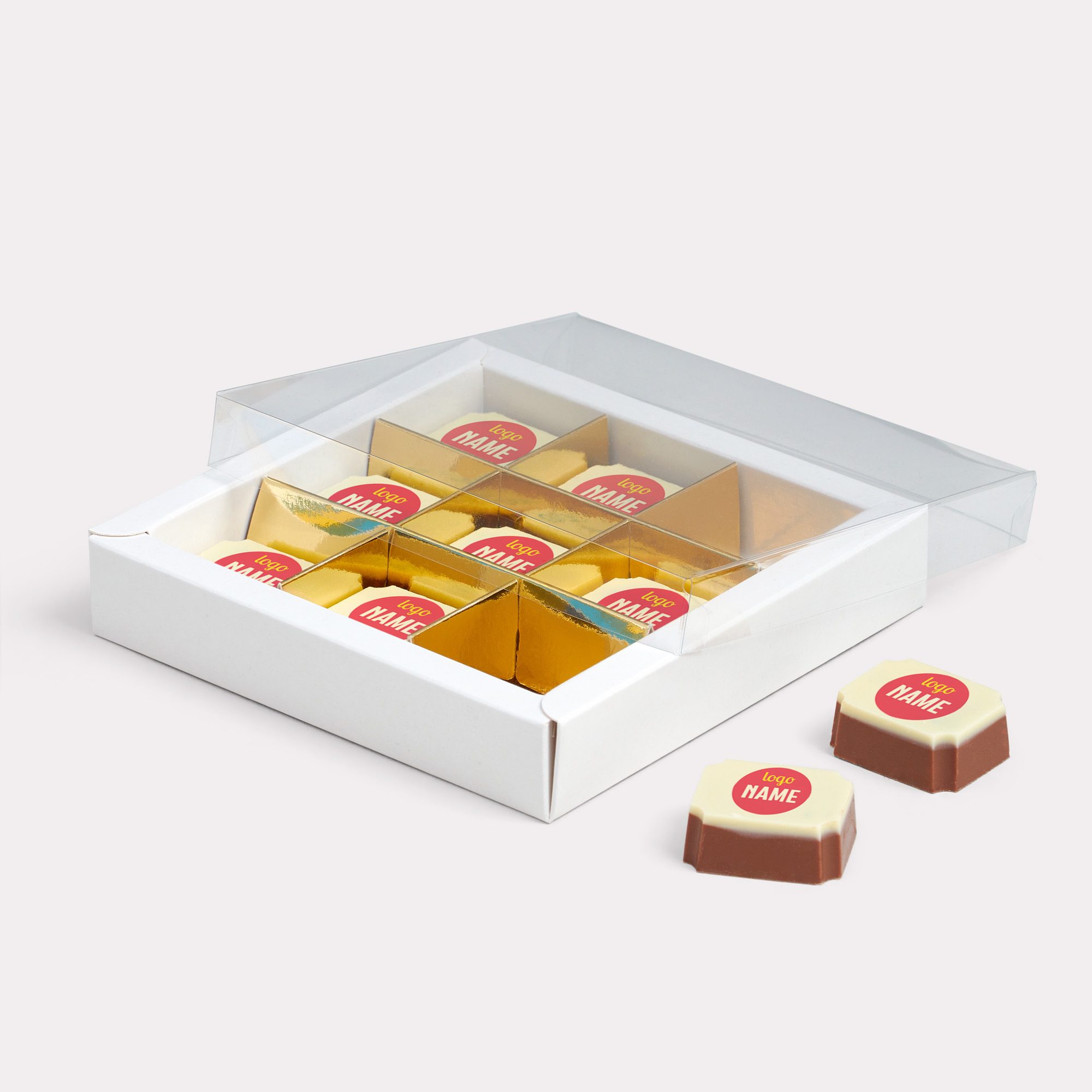 Boîtes de pralines au chocolat