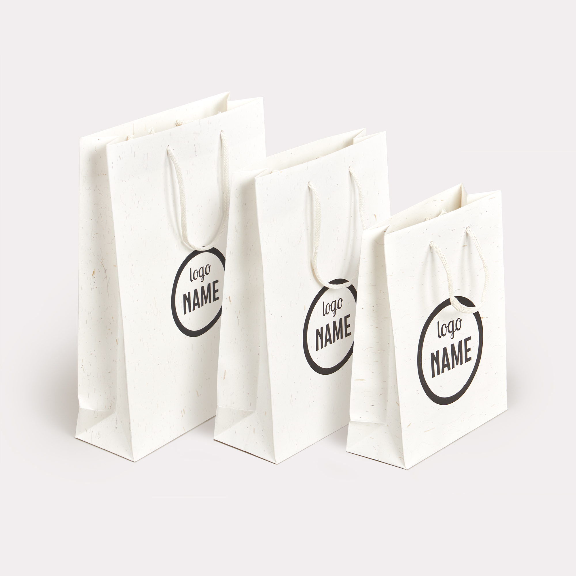 Sacs luxe en papier recyclé avec fibres de paille