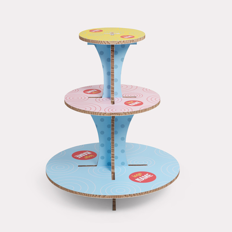 Présentoir rond à étage