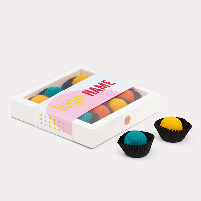 Boîtes de truffes en chocolat pour Pâques