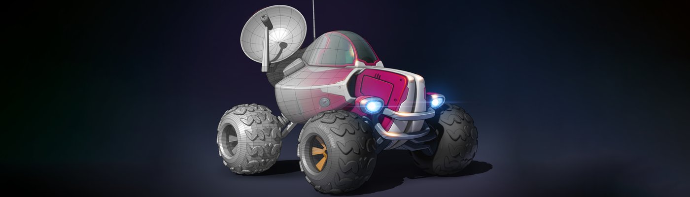 使用ZBrush制作一辆卡通风格的3D越野车
