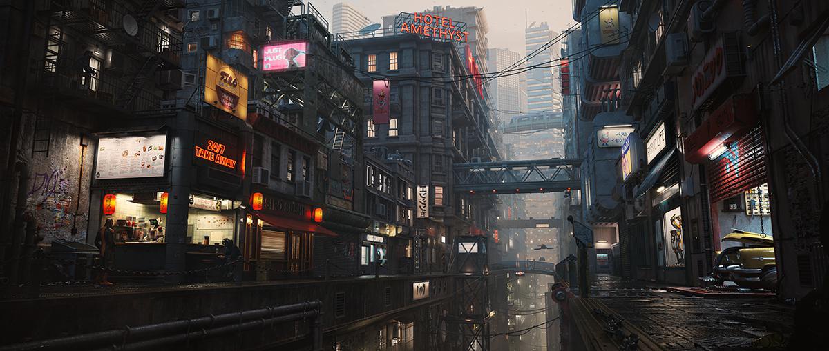 创建一个未来的科幻城市 - 瑞云渲染