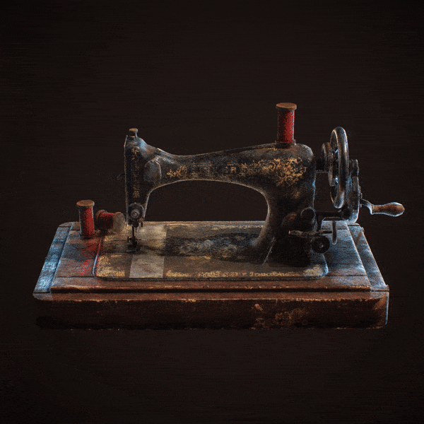 3D古董缝纫机最终结果展示