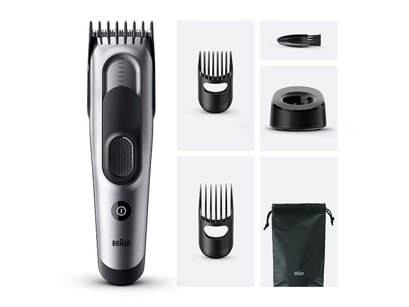 Tondeuse à Cheveux Braun HC7590 Rechargeable - Avec Accessoires - Neuf