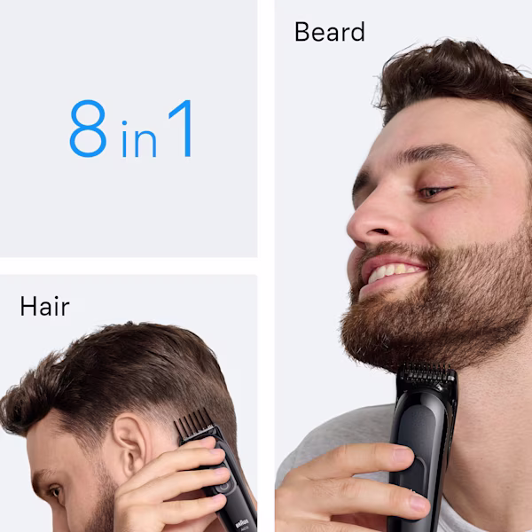 Différentes façons d’utiliser le kit de rasage Braun Series 3 pour la barbe et Coupe de cheveux Différentes façons d’utiliser le kit de rasage Braun Series 3 pour la barbe et Coupe de cheveux
