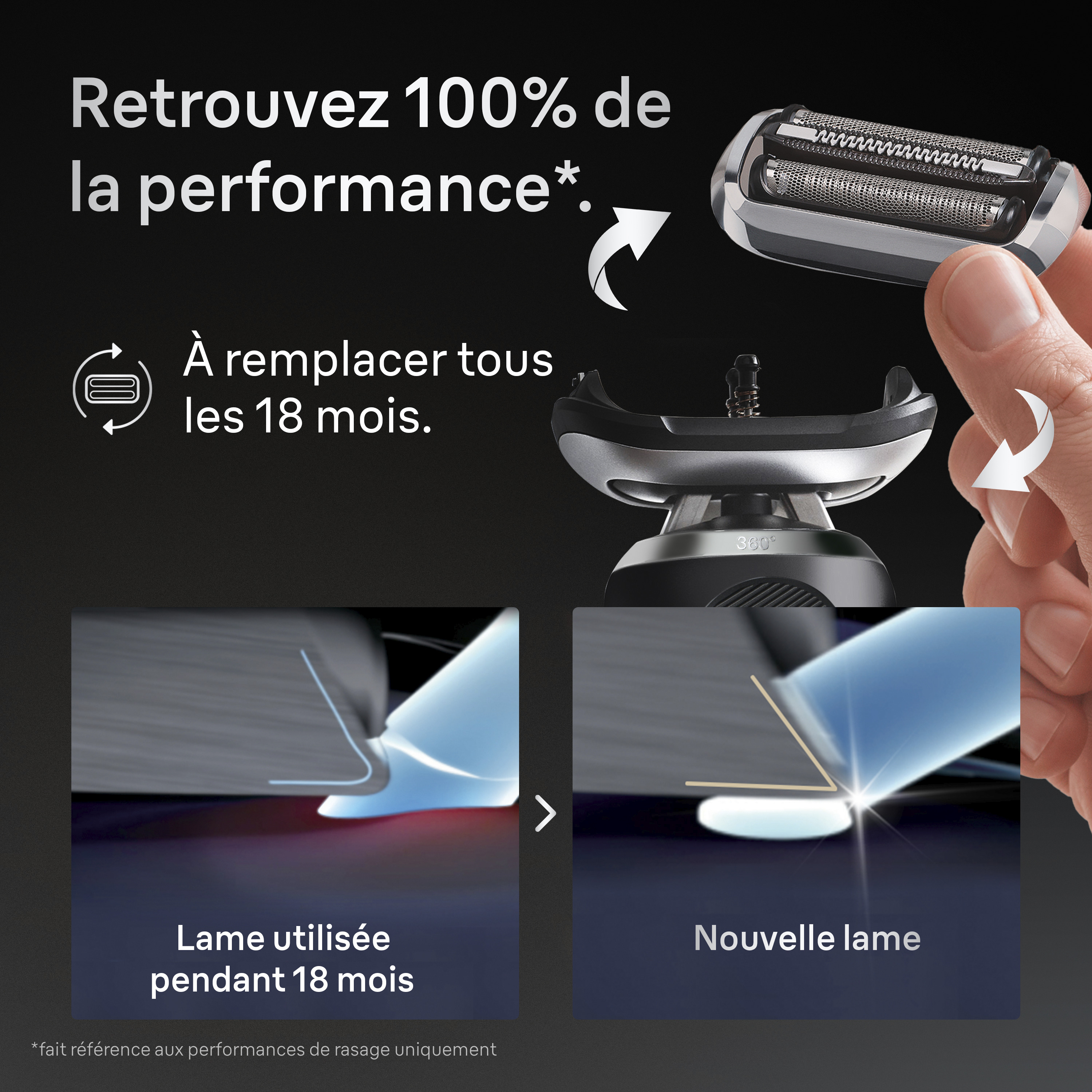 Tête De Rasoir Compatible Braun S7 (100 Years), Vhbw, Noire, Neuve, Avec Emballage