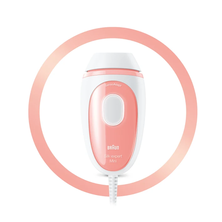 BRAUN Épilateur à la lumière pulsée PL1000 corps et visage - Rose