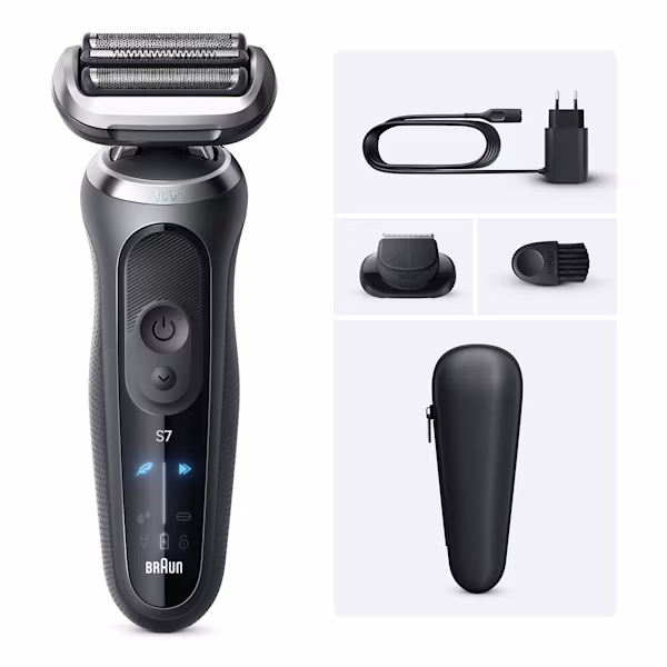 Image du coffret rasoir Series 7 G1200s avec accessoire tondeuse de précision. Image du coffret rasoir Series 7 G1200s avec accessoire tondeuse de précision.