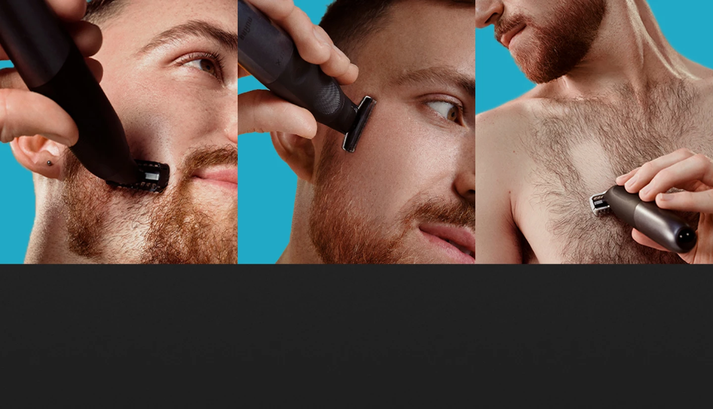 Un seul outil pour raser, styliser et tondre la barbe et le corps avec facilité.