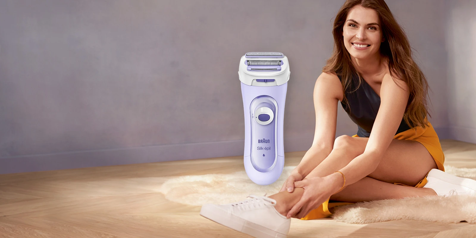 Braun Silk-épil Lady Shaver Pour une peau douce et éclatante.