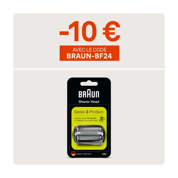 Braun Pièce De Rechange 32B Noire Pour Rasoir 