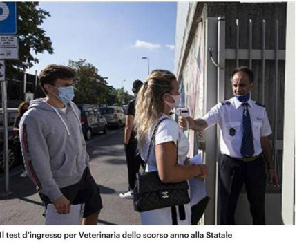 Il Giorno: Oltre 1.400 candidati per 83 posti a Veterinaria