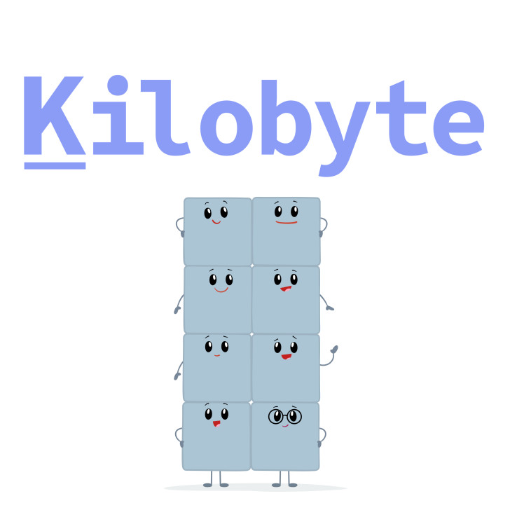 A kilobyte is 1024 bytes!