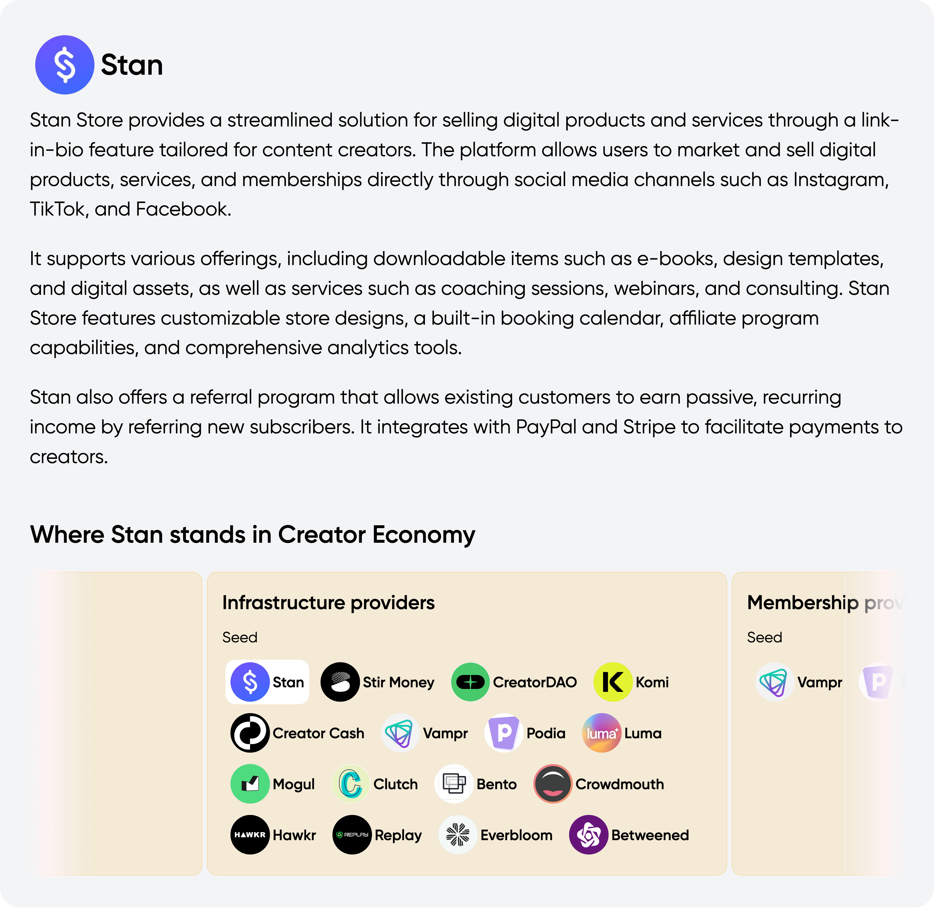 Stan Profile