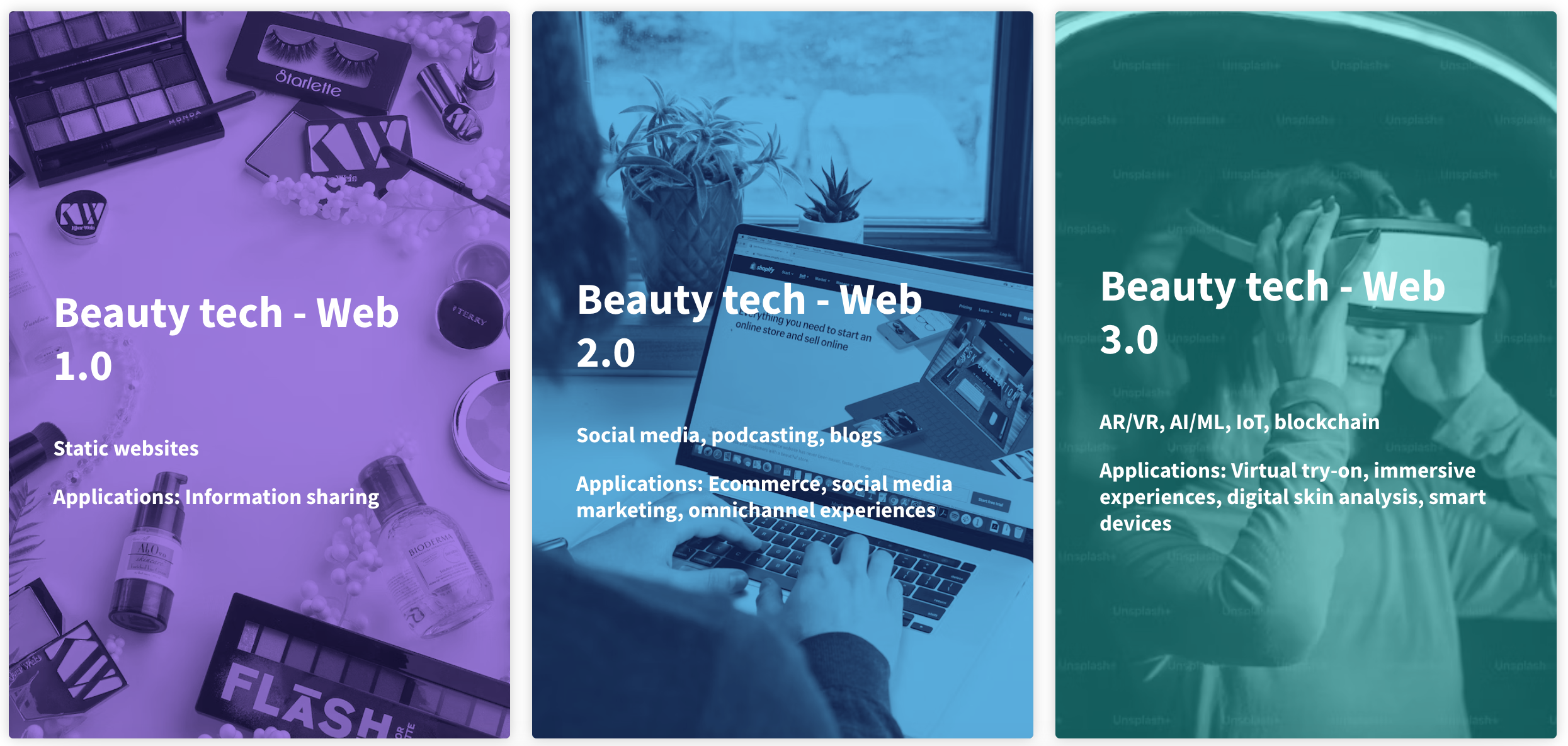 beauty tech and web evolution