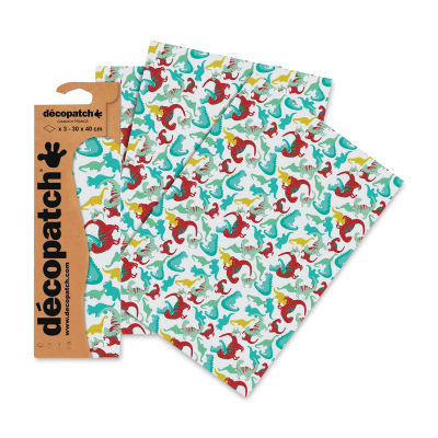 DecoPatch Papers - Dinosaur, Package of 3, 12" x 16"