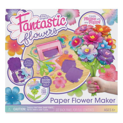 The Original Fantastic Flowers Paper Flower Maker Front of Box 