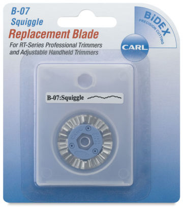 Rotary Trimmer Replacement Blades - Package of Single Squiggle Blade
