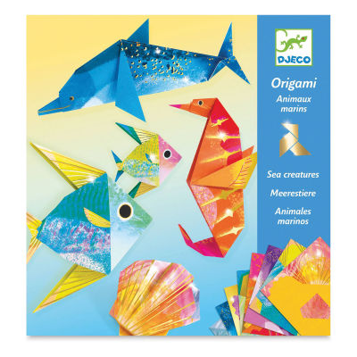 Djeco Origami Kit - Sea Creatures (Front of packaging)