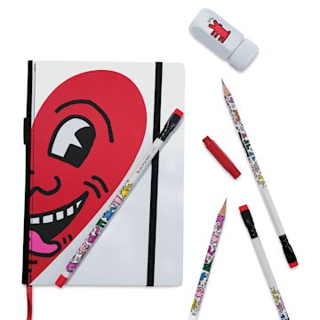 Open in modal - Blackwing x Keith Haring Volumes 292 Essential Gift Box Set - Smiling Heart, contents