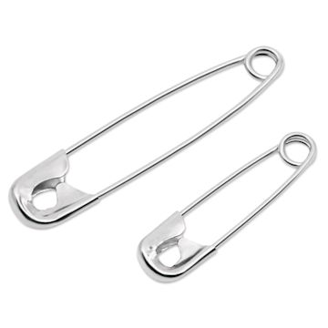 Open in modal - Dritz Safety Pins, two pins of different sizes laid out