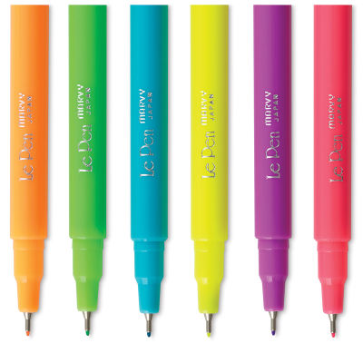 Fine Line Marker-Set of 6 Neon Colors
