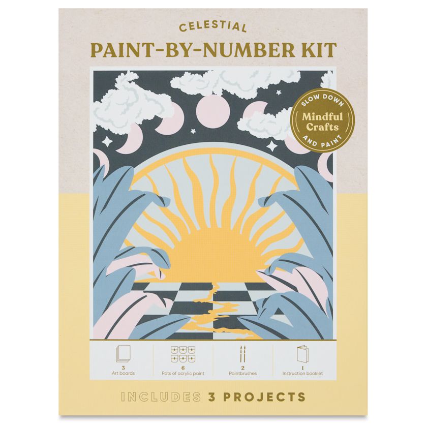 Mindful Crafts Paint by Number Kits BLICK Art Materials