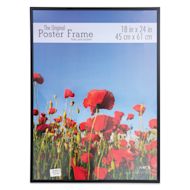 MCS Large Format Gloss Poster Frame - 18" x 24" x 5/32", Black