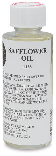Da Vinci Safflower Oil - Front of 4 oz bottle
