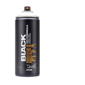 Open in modal - Montana Black Spray Paint - Snow White, 400 ml can with swatch