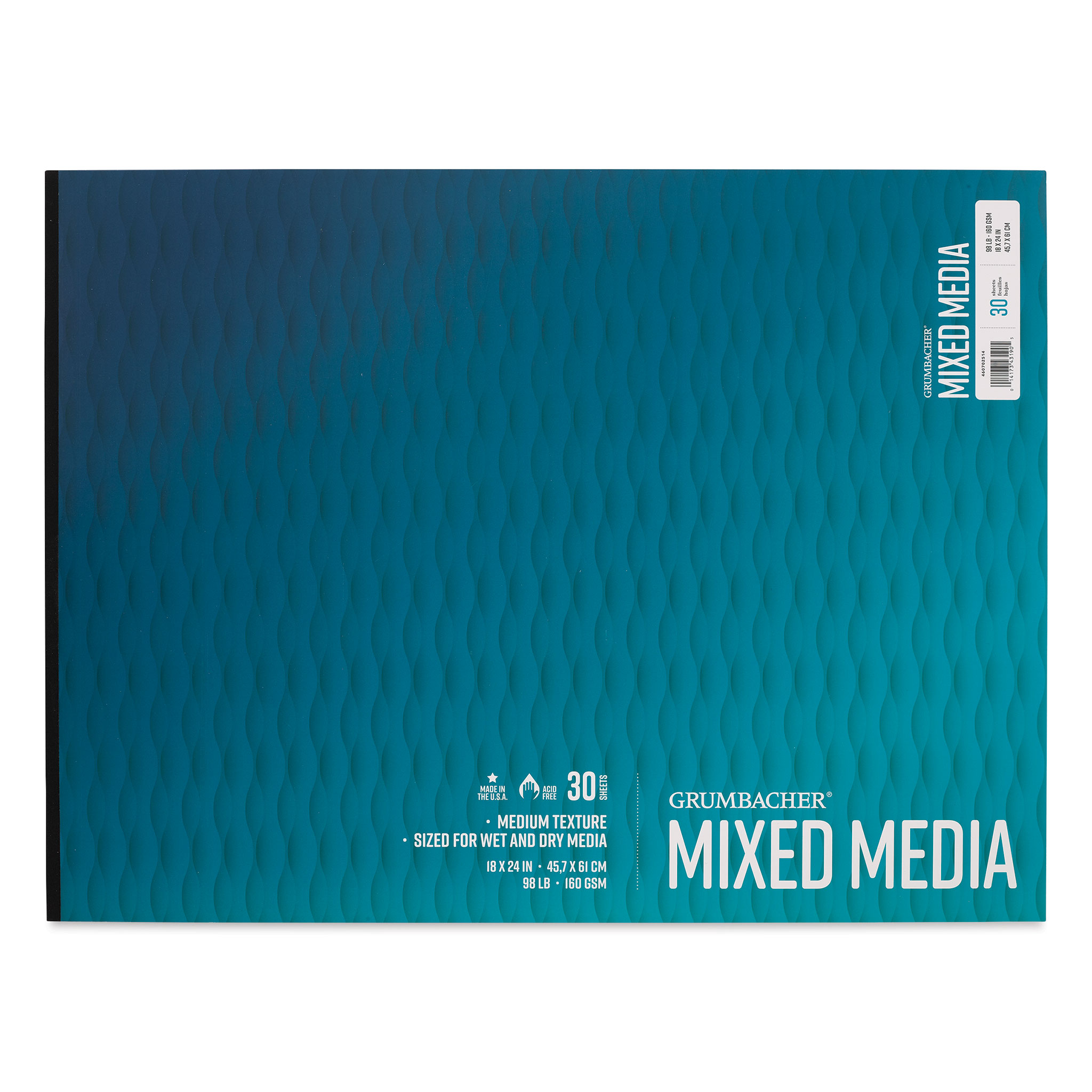2)Grumbacher Mixed Media Hidden Wire Sketchbook 40 Sheets Hardcover 5.5 x  8.5
