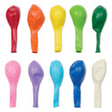 Hygloss Colorful Latex Balloons - Assorted, 12