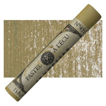 Open in modal - Sennelier Soft Pastel - Olive Grey pastel and swatch