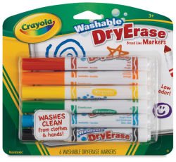 Crayola Washable Dry Erase Markers, Set of 6