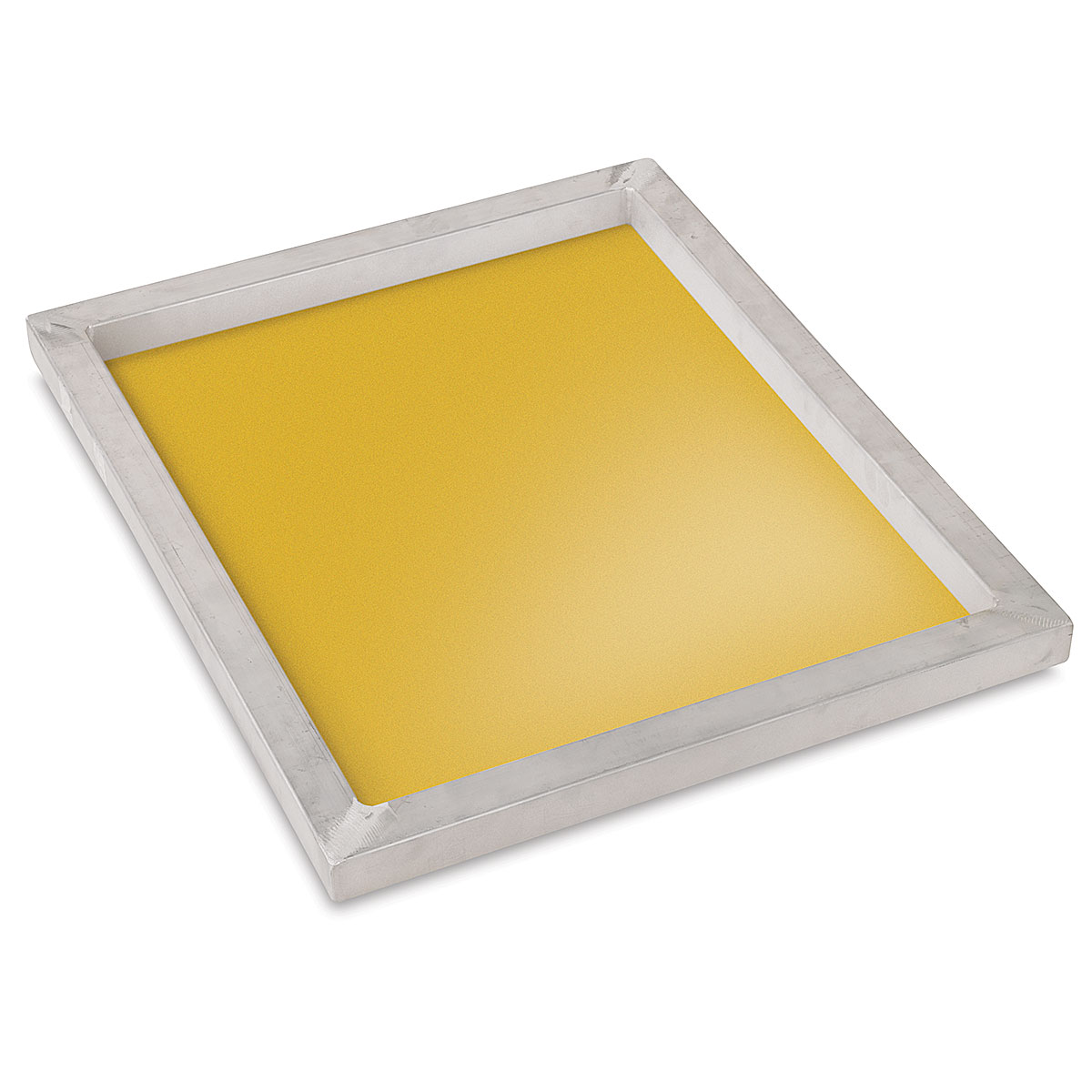 Printer's Edge Aluminum Screen Printing Frame - 20'' x 24'' x 1 1/4'',  Yellow, 230 mesh