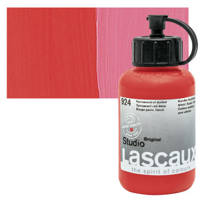 Lascaux Studio Acrylics - Permanent Red Deep, 85 ml bottle