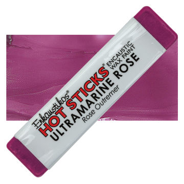 Enkaustikos Hot Sticks Encaustic Wax Paints - Ultramarine Rose, 13 ml stick