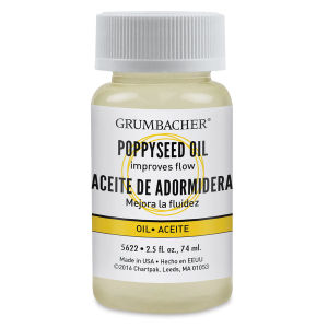 Grumbacher Poppyseed Oil - 2.5 oz, Bottle